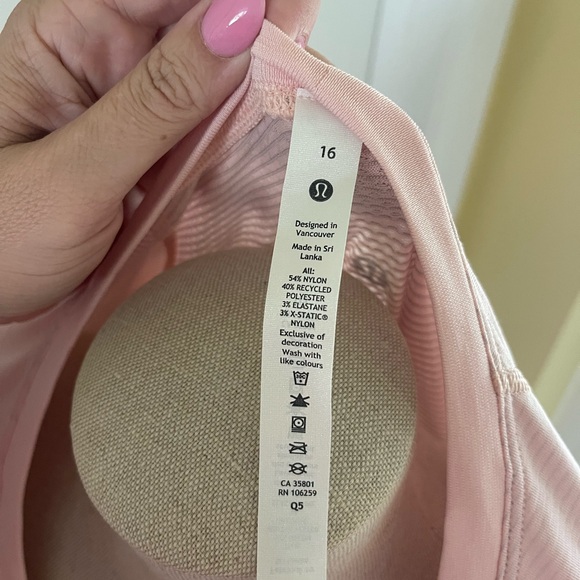 NWT Lululemon Pink Swiftly Tech Long Sleeve 2.0 - Size 16 - Picture 4 of 4